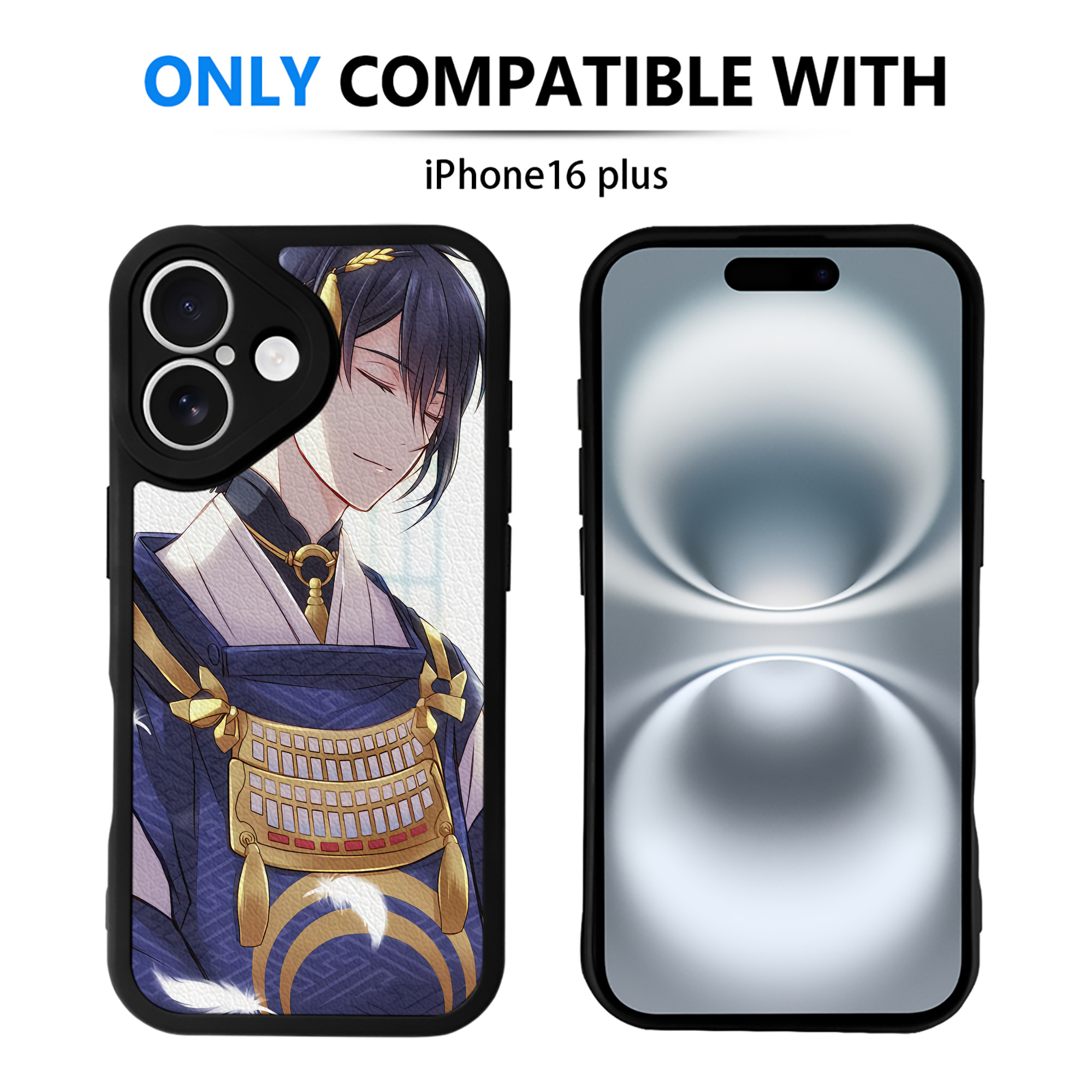 （画像用） 刀剣乱舞 Touken Ranbu 【iPhone 16シリーズ対応】シリコンスマホケース（レザー調） 材質：シリコン